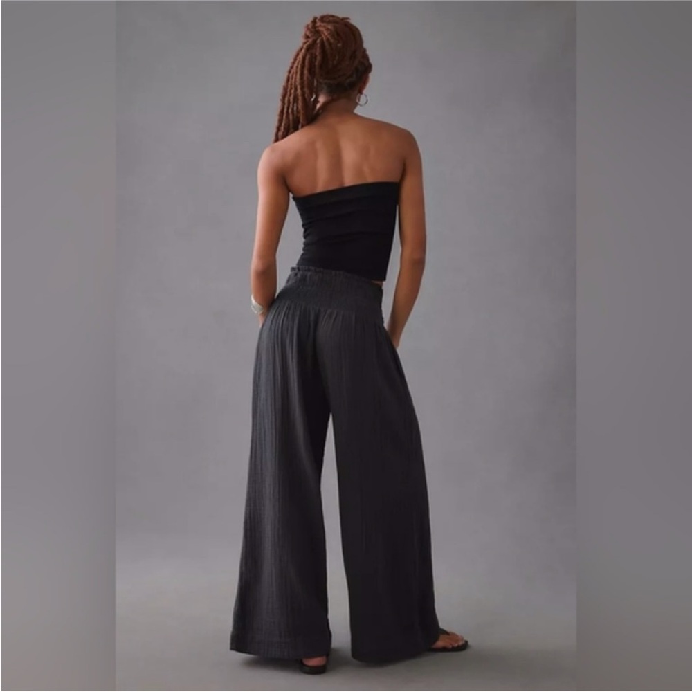 Anthropologie Wide-Leg Gauze Pants - Picture 16 of 16